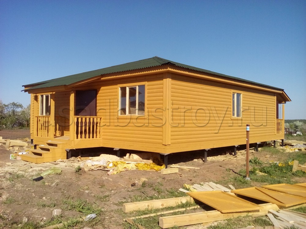 Каркасный дом 10х10 ДП37