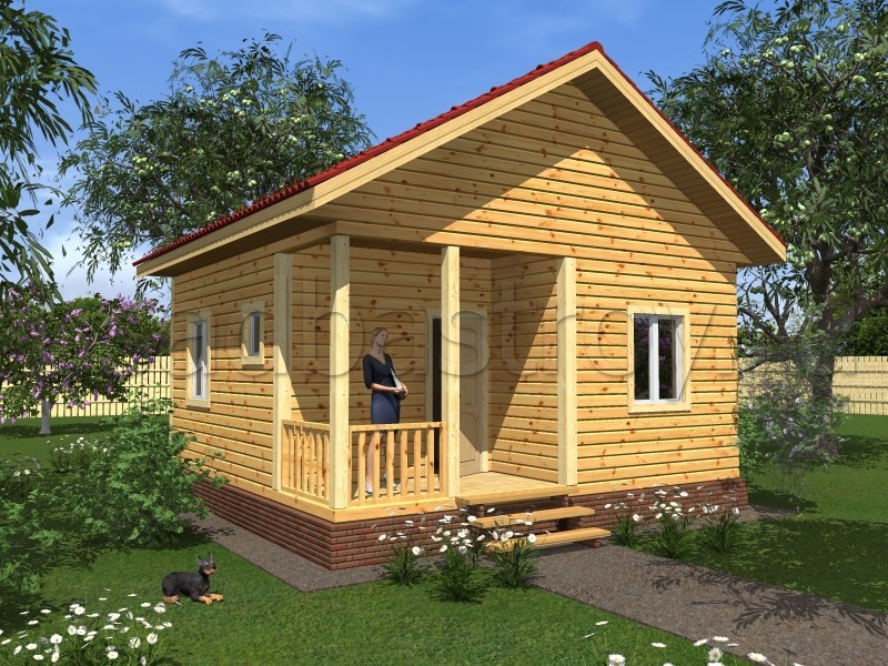 Каркасный дом 6х6 ДП53
