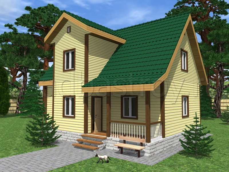 Коттедж 7.5х10 ДП3