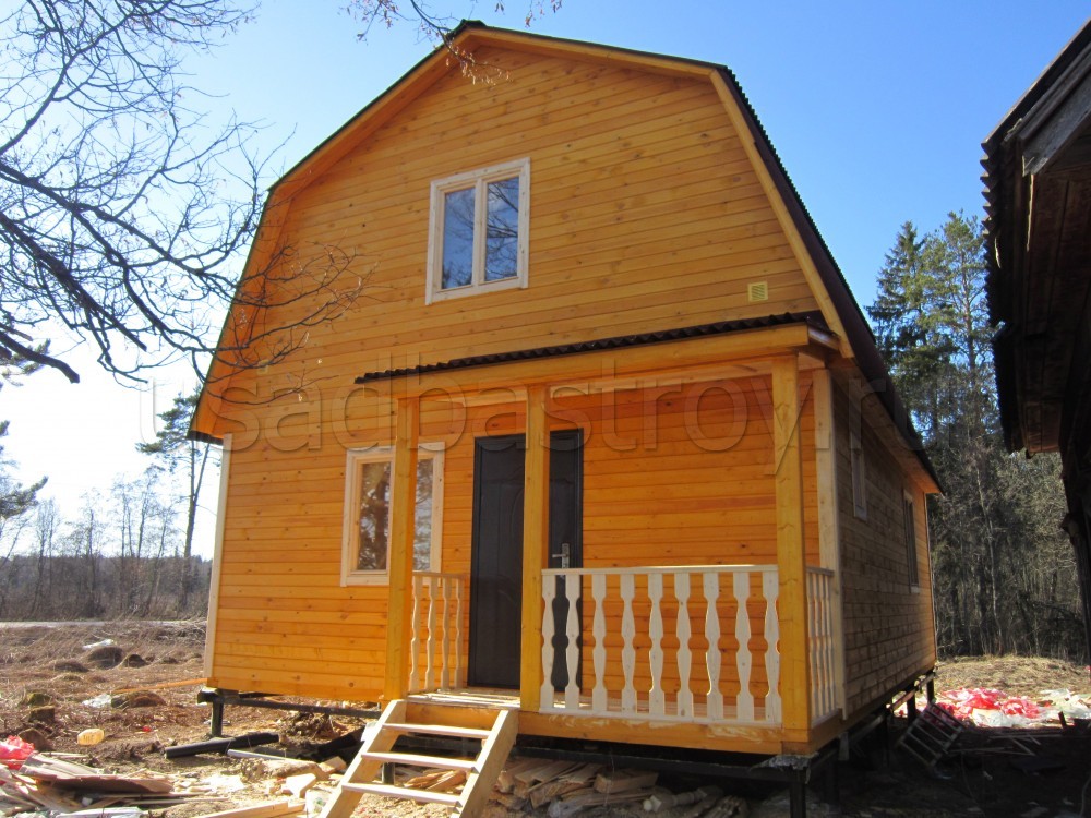 Каркасный дом 8х6 ДП43