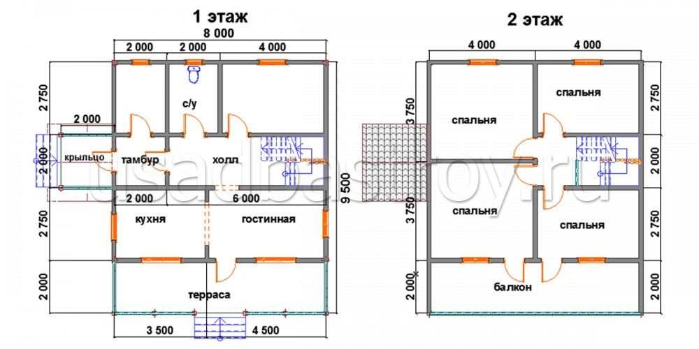 Коттедж 9.5х8 ДП8: фото 2