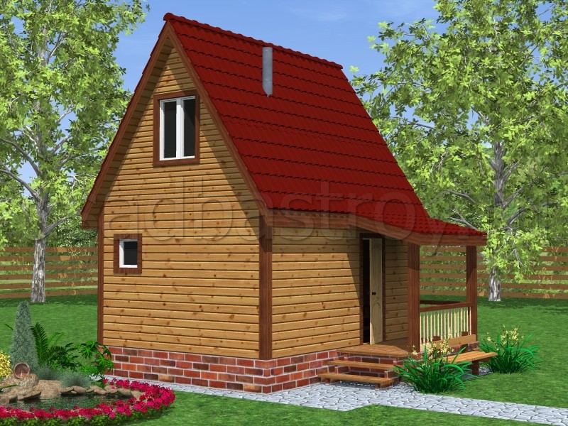 Баня из бруса 5.5x5 БП7