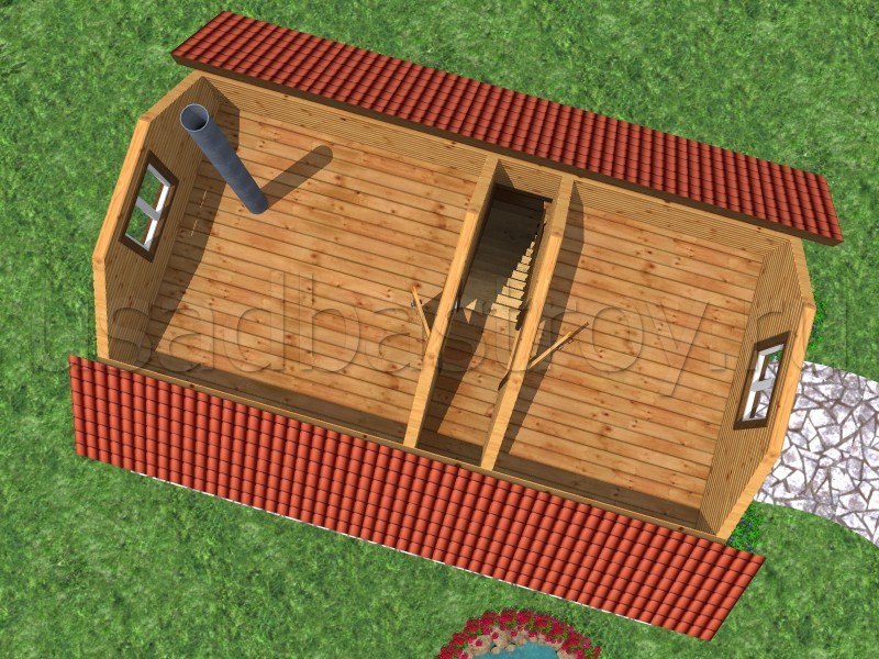 Баня из бруса 8x6 БП3: фото 3