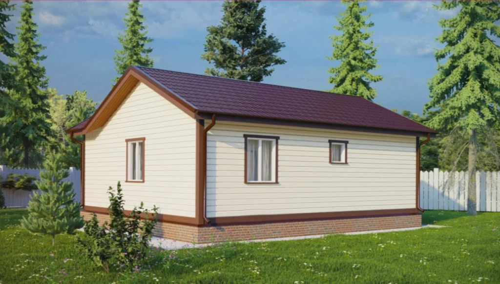 Каркасный дом 7,5x9 ТД25: фото 4