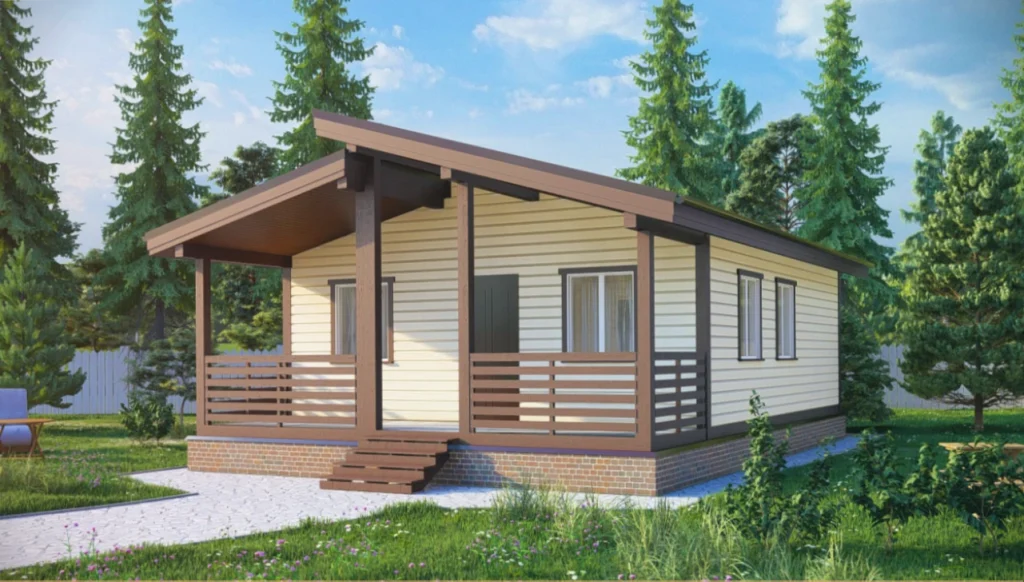 Каркасный дом 7x10 ТД21