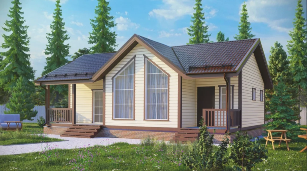 Каркасный дом 11,5x8 ТД28
