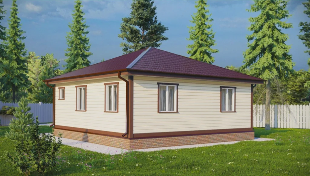 Каркасный дом 8x8 ТД32: фото 4