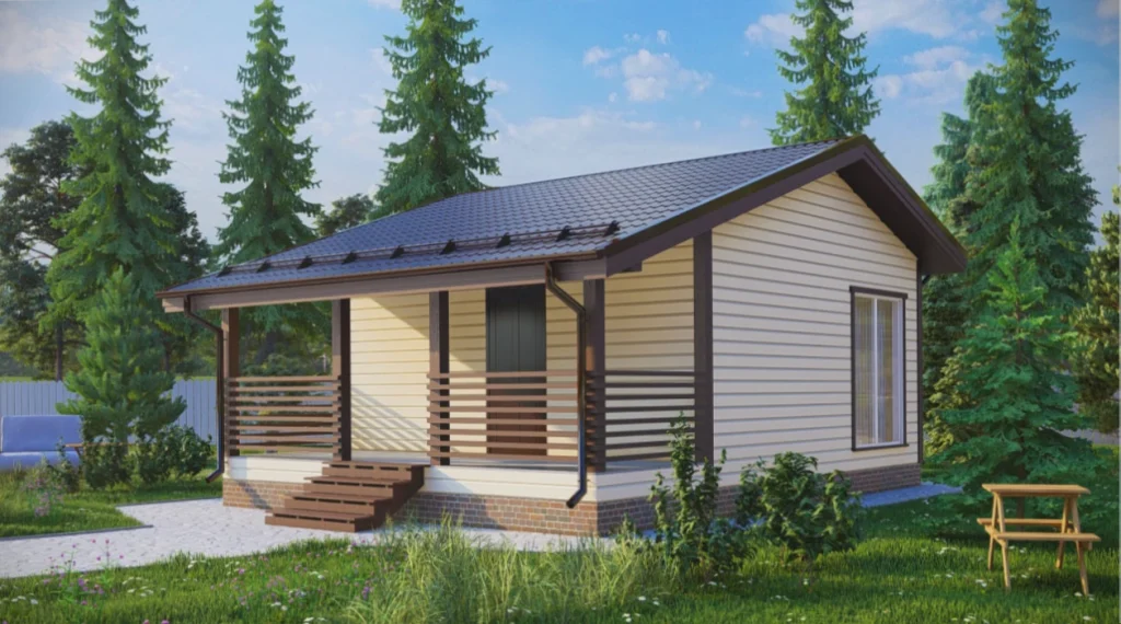 Каркасный дом 6x8 ТД27: фото 2