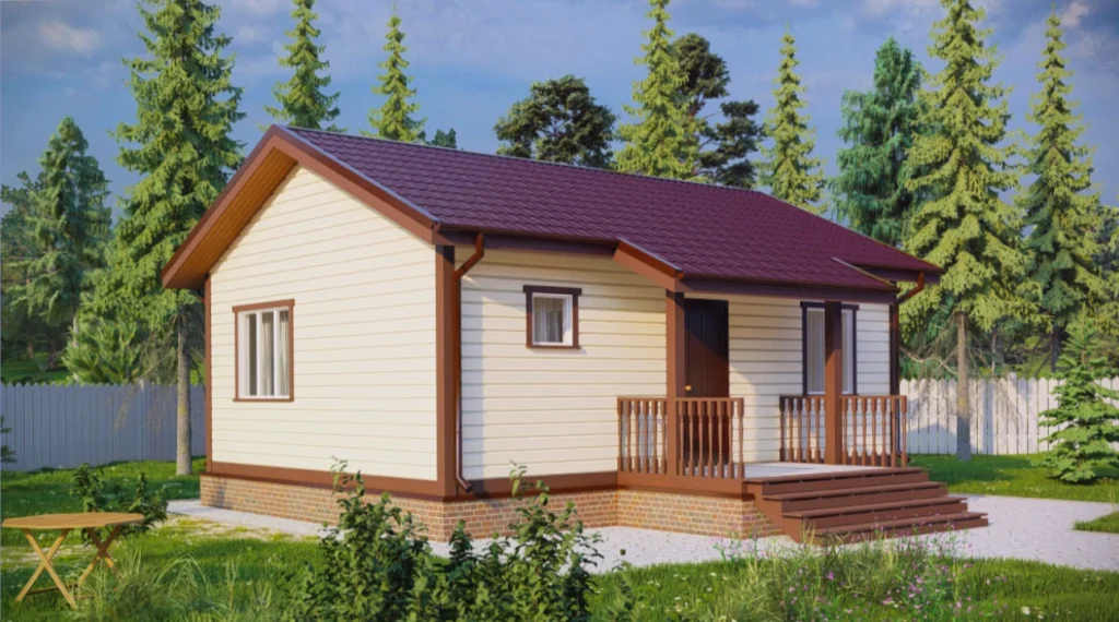 Каркасный дом 8x8 ТД35: фото 2