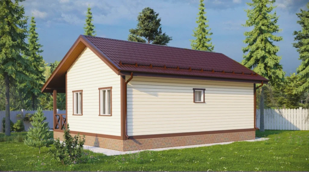 Каркасный дом 9x8 ТД18: фото 4