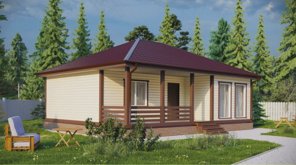 Каркасный дом 10x8 ТД15: фото 2